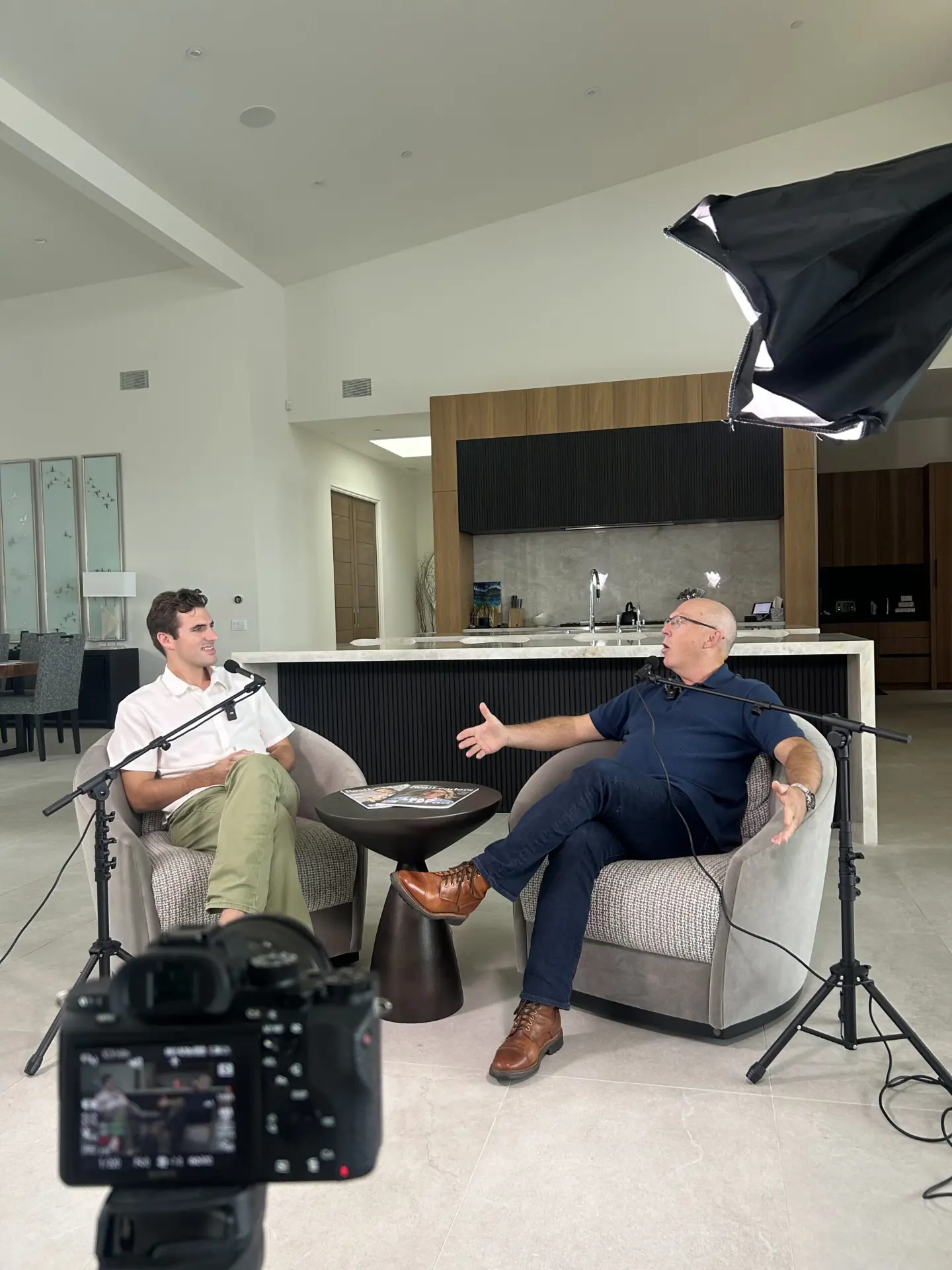 A Real Leaders Studio interview in progress
